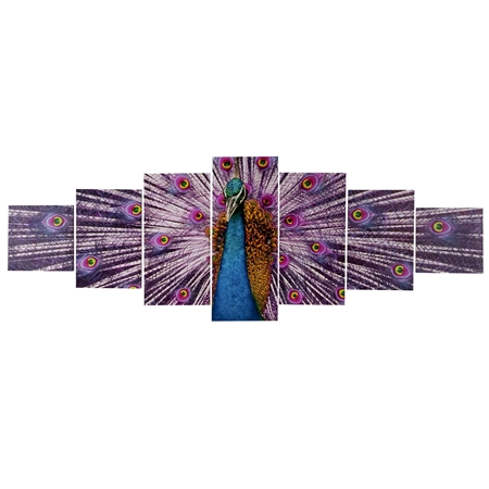 Obraz PAW, 7-częściowy, wymiary 87x245 cm