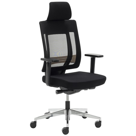 Fotel Ergonomiczny OTAWA, 8 Godzin Pracy, Wspaniały Design, Regulowane, Czarny