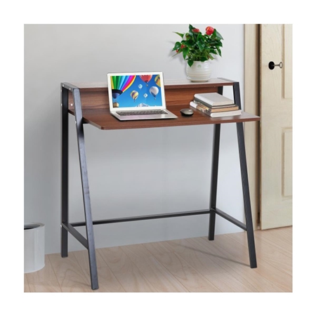 Biurko pod Laptopa NELY, Wymiary 84x45x85 cm, Metal, Blat kolor Orzech