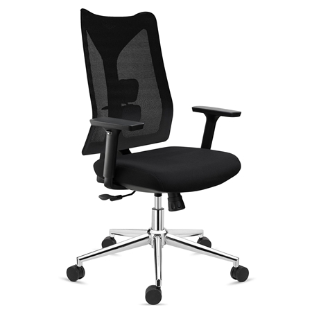 Krzesło Biurowe Ergonomiczne ADARA, Do Pracy 8h, Podłokietniki 3D, Czarne