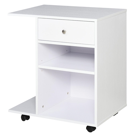 Szafka Biurowa TRENTON, 60x40x68,5 cm, Nowoczesny Design, 4 Schowki, kolor Biały